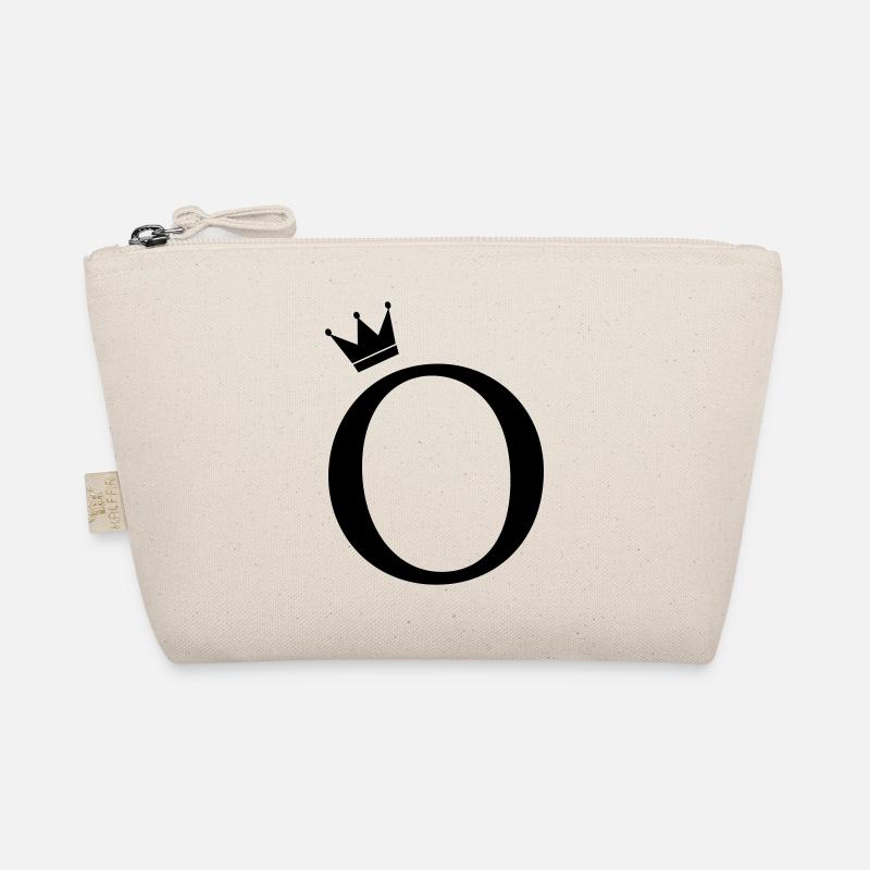O-Monogram Crown - Organic Pouch - nature