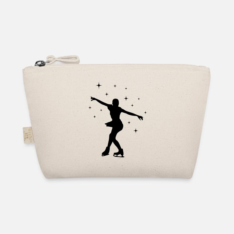 eisläuferin eislaufen skating 01 Bio-Täschchen