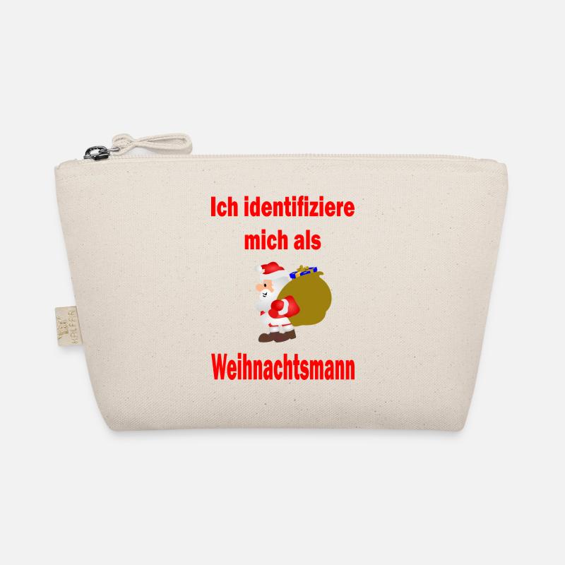Weihnachtsmann Identität - Version 1 - Bio-Täschchen - Natur