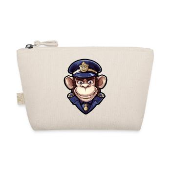Monkey Policewoman - Organic Pouch - nature - Front