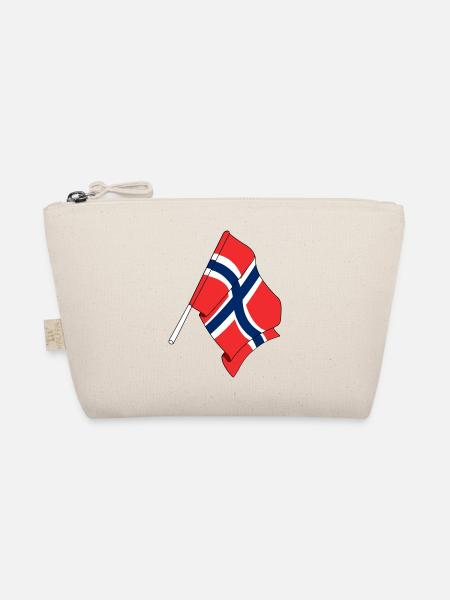 Flagge Norwegen - Bio-Täschchen - Natur - Vorne