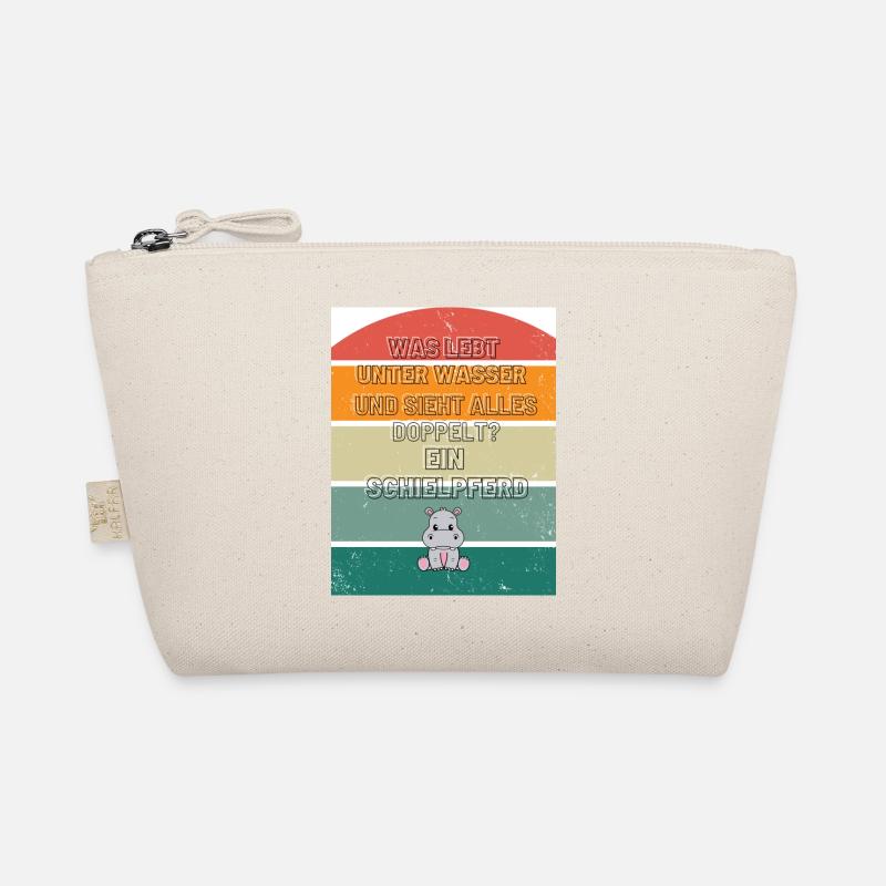 Retro Nilpferd Bio-Täschchen