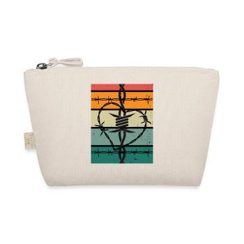 Stchelwire heart - Organic Pouch - nature - Front
