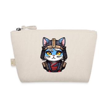 Chat samouraï #4 - Trousse biologique - nature - Devant