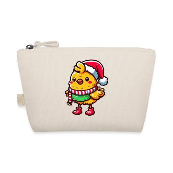 Poussins d’hiver : poulet mignon dans le plaisir festif de Noël - Trousse biologique - nature - Devant