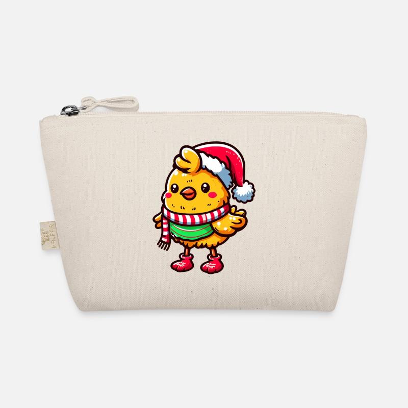 Poussins d’hiver : poulet mignon dans le plaisir festif de Noël Trousse biologique