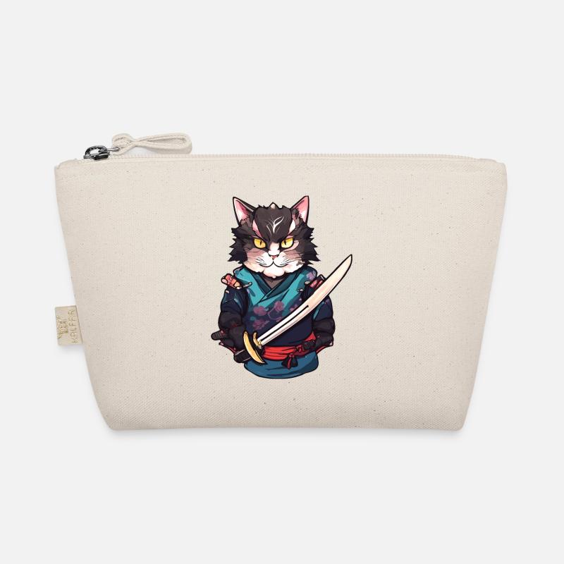 Samurai Cat #12 Organic Pouch