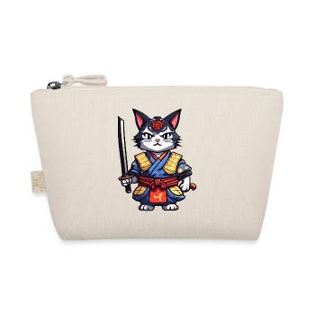 Chat samouraï #11 - Trousse biologique - nature - Devant