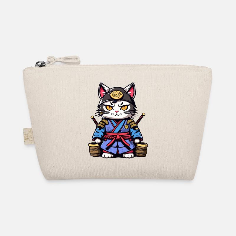 Samurai Cat #23 Organic Pouch