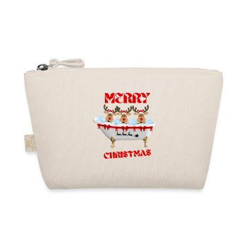 Merry Christmas - Bio-Täschchen - Natur - Vorne