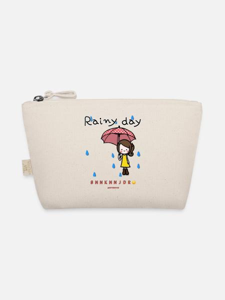 Rainy Day Girl - Bio-Täschchen - Natur