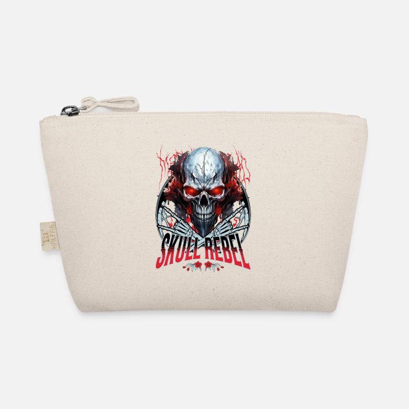 Skull Skull Skeleton Motorcycle Biker Gang Organic Pouch