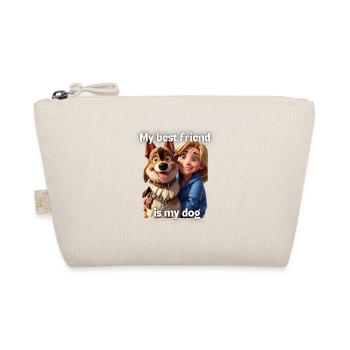 Mon meilleur ami est mon chien - fille - Trousse biologique - nature - Devant