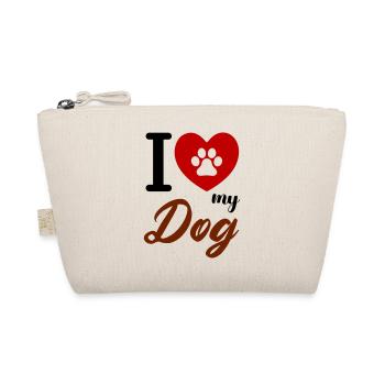 i love my dog - Bio-Täschchen - Natur - Vorne