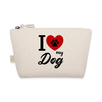 i love my dog - Bio-Täschchen - Natur - Vorne