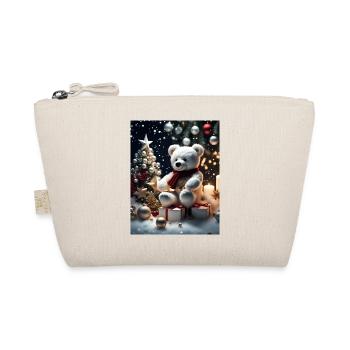 Teddy wishes you a Merry Christmas - Organic Pouch - nature - Front
