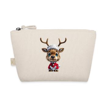 Christmas Reindeer - Organic Pouch - nature - Front