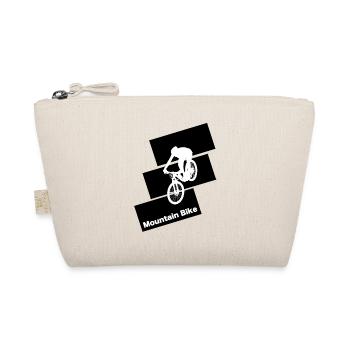 Logo Moutain Bike carré noir - Trousse biologique - nature - Devant