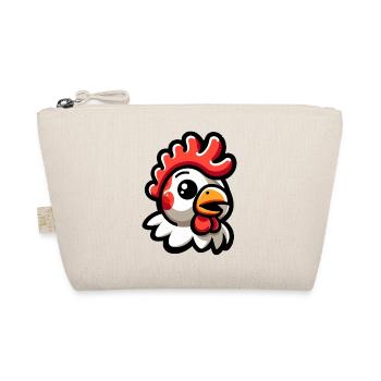 Chicken Head Comic - Organic Pouch - nature - Front