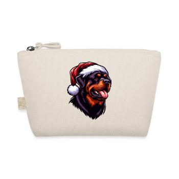 Rottweiler Christmas Spirit - Organic Pouch - nature - Front