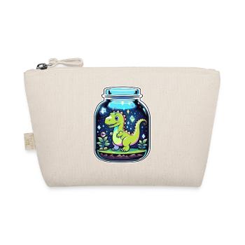Dinosaur in a Cartoon Jar - Organic Pouch - nature - Front