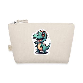 Cartoon Dinosaur - Organic Pouch - nature - Front