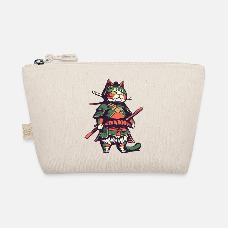Samurai Cat Organic Pouch