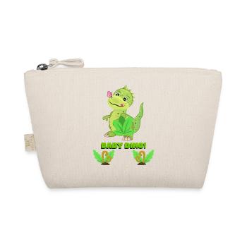 Cute Baby Dinosaur Fantasy Illustration - Organic Pouch - nature - Front
