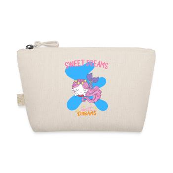 Whimsical Mermaid Sleeping Dreamer Design - Organic Pouch - nature - Front