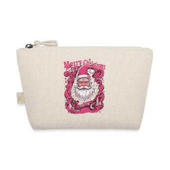 Merry Pinkmas Pink Christmas Xmas merry christmas - Organic Pouch - nature - Front