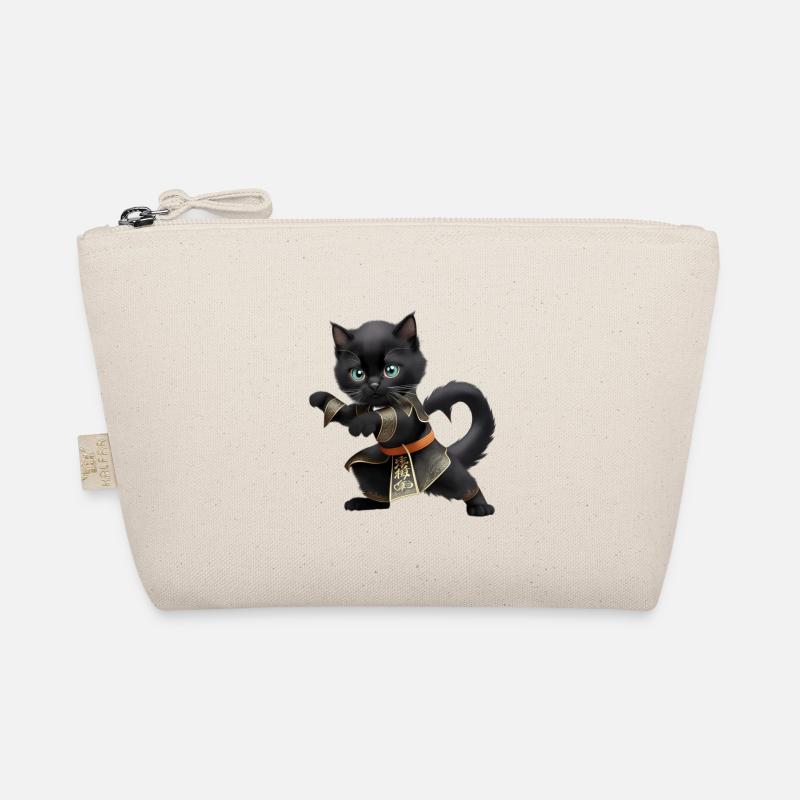 A black cat Bio-Täschchen