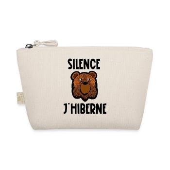 silence j'hiberne - Trousse biologique - nature - Devant