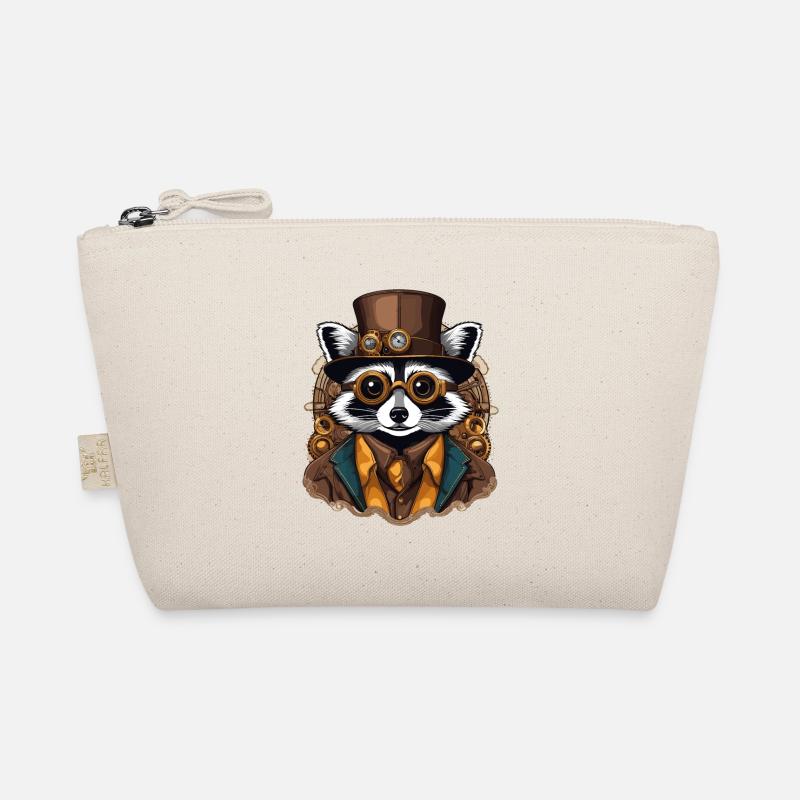 Waschbär Punk Bio-Täschchen