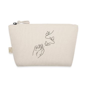Papillon à la main Line Art - minimaliste - Trousse biologique - nature - Devant