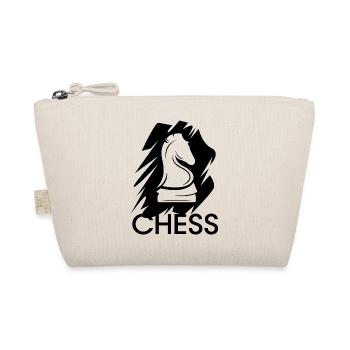chess horse icon logo chess brushstroke icon - Organic Pouch - nature - Front