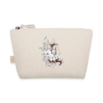 Floral Fox Ornamental Geometry - Organic Pouch - nature - Front