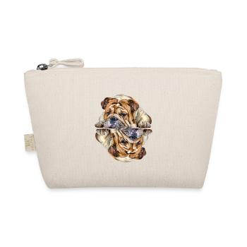 Dog Sayings Dog Dogs Bulldog - Organic Pouch - nature - Front