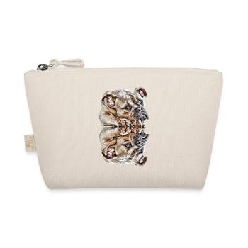 Dog Sayings Dog Dogs Bulldog - Organic Pouch - nature - Front