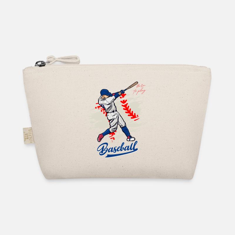 Dynamic Baseball Swing Illustration Organic Pouch
