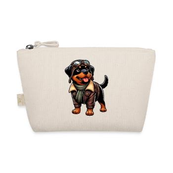 Rottweiler Pilot Design - Organic Pouch - nature - Front