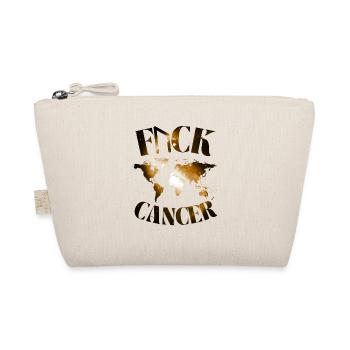 F... CK CANCER - HOPE, LOVE & FIGHT - Organic Pouch - nature - Front