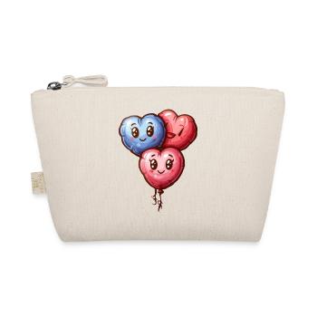 Balloon hearts also for children and birthdays - Organic Pouch - nature - Front