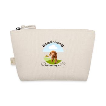 Hunde Shirt, Gassi, Vizsla, Trend, modern, Hund - Bio-Täschchen - Natur - Vorne