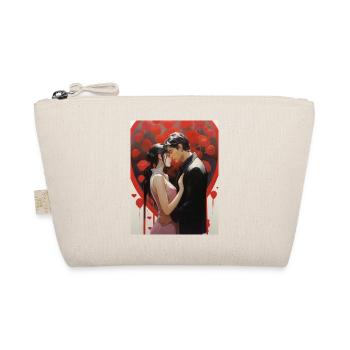 Japanese Manga Couple - Organic Pouch - nature - Front