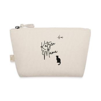 Katzenmama mit Herzschlag Design - Bio-Täschchen - Natur - Vorne