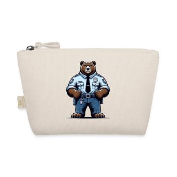 Officier de police ours mignon - Trousse biologique - nature - Devant
