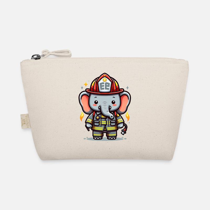 Cute Elephant Firefighter Bio-Täschchen