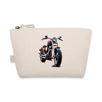 Biker / Motorrad Fahrer / Biker / Zweirad / Cross - Bio-Täschchen - Natur - Vorne