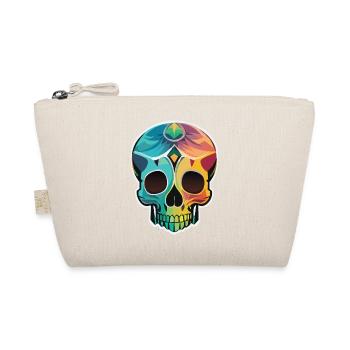 Calavera - Colorful Skull - Art Design - Organic Pouch - nature - Front