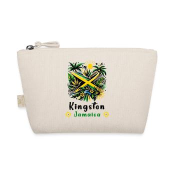 Jamaica Kingston Caribbean Design - Organic Pouch - nature - Front